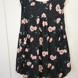 torrid 5X Sleeveless Georgette Floral Top